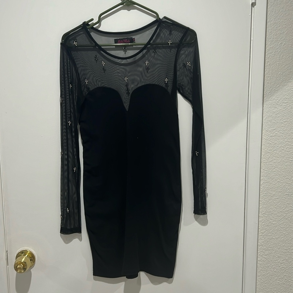 Motel Rocks Little Black Bodycon Dress